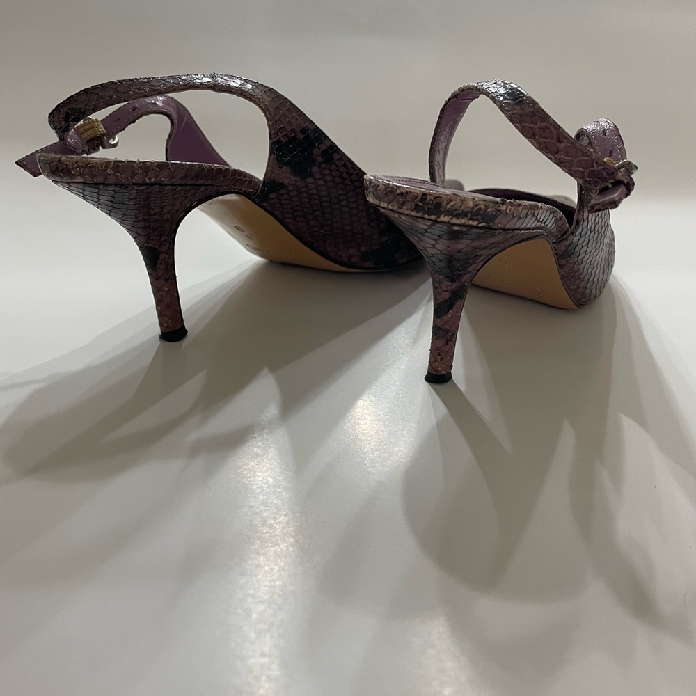 Coach - Purple Alena Python Slingbacks - image 7